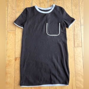 Zara Trafaluc Black and White T-Shirt Dress Size Small